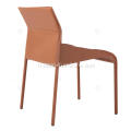 Italialainen minimalistinen satulan nahka yksi tuolit